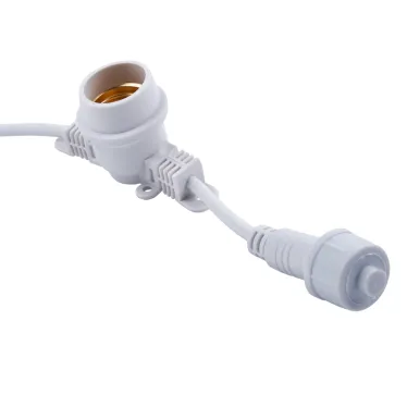 Гирлянда Белт-лайт 10м + 1,5м сетевой шнур 40 патронов E27 шаг 25см Белая UDL-K110 40/E27/10M IP65 WHITE BELT-LIGHT