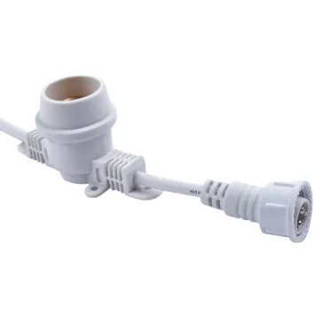 Гирлянда Белт-лайт 10м + 1,5м сетевой шнур 40 патронов E27 шаг 25см Белая UDL-K110 40/E27/10M IP65 WHITE BELT-LIGHT