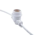 Гирлянда Белт-лайт 10м + 1,5м сетевой шнур 40 патронов E27 шаг 25см Белая UDL-K110 40/E27/10M IP65 WHITE BELT-LIGHT