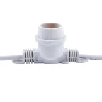 Гирлянда Белт-лайт 10м + 1,5м сетевой шнур 40 патронов E27 шаг 25см Белая UDL-K110 40/E27/10M IP65 WHITE BELT-LIGHT