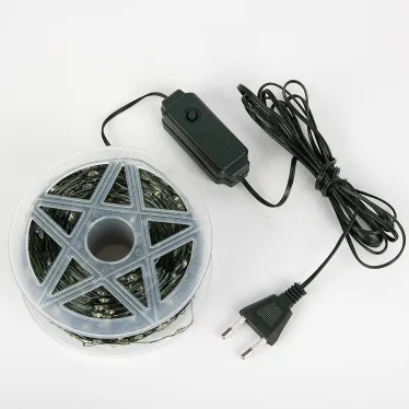 Гирлянда светодиодная Роса 400м 4000 светодиодов Белый свет Провод зеленый ТМ Uniel ULD-S40000-4000/DGA WHITE IP20 DEW