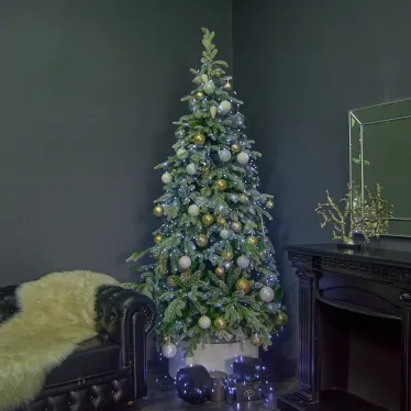 Гирлянда светодиодная Роса 400м 4000 светодиодов Белый свет Провод зеленый ТМ Uniel ULD-S40000-4000/DGA WHITE IP20 DEW