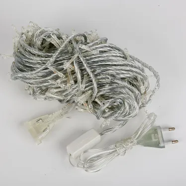 Гирлянда светодиодная 25м Соединяемая 225 светодиодов Белый свет Провод прозрачный ТМ Uniel ULD-S2500-225/STК WHITE IP20