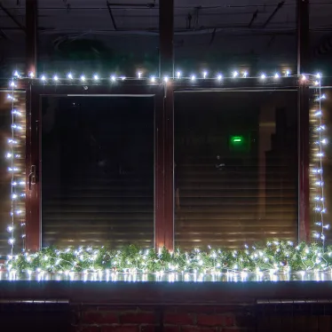 Гирлянда светодиодная 25м Соединяемая 225 светодиодов Белый свет Провод прозрачный ТМ Uniel ULD-S2500-225/STК WHITE IP20