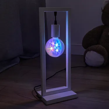 Светильник светодиодный Свечение 3D звёзды 220В Диаметр 10см ULI-Q310 1,5W/RGB/Е27 ДИСКО ШАР 3D