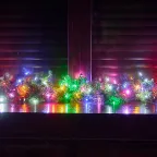 Гирлянда светодиодная 10м 100 светодиодов Белый желтый зеленый красный розовый синий свет Провод зеленый ТМ Uniel ULD-S1000-100/DGA MULTI-3 IP20