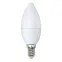 Лампа светодиодная LED-C37-9W/NW/E14/FR/NR Лампа светодиодная. Форма свеча, матовая. Серия Norma. Белый свет (4000K). Картон. ТМ Volpe