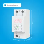 Реле напряжения c контролем тока Welrok VI-63 red