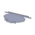 Угол 90 град. горизонтальный 100x300 мм (плоский) EKF