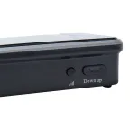Звонок беспроводной радиус действия 150 м, черный с серебристым UDB-016W-R1T1-38S-150M-BL/SL