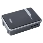 Звонок беспроводной радиус действия 150 м, черный с серебристым UDB-016W-R1T1-38S-150M-BL/SL