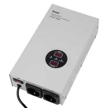 Стабилизатор напряжения ультратонкий Однофазный релейный 1000Вт Настенный TM Uniel U-DTRS-1000W