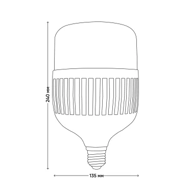 Лампа светодиодная матовая LED-M80-80W/6500K/E27/FR/NR Norma Дневной 6500K