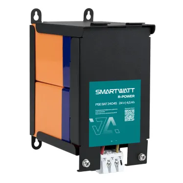 Батарейный модуль на DIN рейку SMARTWATT PSE BAT 24045 R-POWER, 24 В, 4,5 Ач