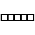 Рамка стеклянная FRM-GLARE-GS-5-BK