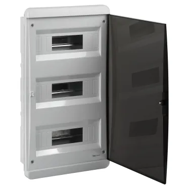 Корпус пластиковый встраиваемый ЩРВ-П-36 IP40 прозрачная крышка белый COMFORT
