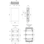 Корпус пластиковый навесной ЩРН-П-36 IP41 прозрачная крышка белый COMFORT