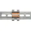 Блок распределительный с гориз. адаптером на рейку шириной 35мм, зажим push-in, 12 точек подключения 2,5 кв.мм, серый