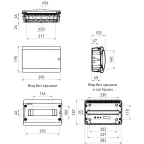 Корпус пластиковый встраиваемый ЩРВ-П-12 IP40 прозрачная крышка белый COMFORT