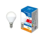Лампа светодиодная Форма шар матовая Белый свет 4000K LED-G45-5W/4000K/E14/FR/SLS