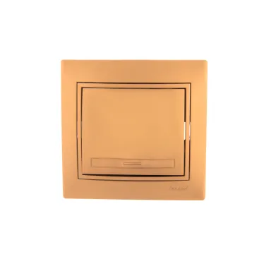 Мира Выкл х1 металлик золотой со вставкой