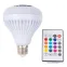 Светильник светодиодный Диско с динамиком и Bluetooth 220В белый ULI-Q340 8W/RGB/E27 WHITE