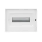 Щиток 12 мод встраиваемый для полых стен FRAME, белый, с прозрачной дверцей, с 2 шинами PEN на 6 и 8 отв.