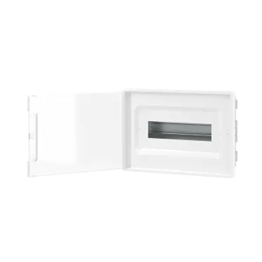 Щиток 12 мод встраиваемый для полых стен FRAME, белый, с прозрачной дверцей, с 2 шинами PEN на 6 и 8 отв.
