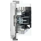 BRITE Розетка 1-местная с заземлением с защитными шторками 16А безвинтовое крепление РС24-1-0-БрАБ арктический белый IEK