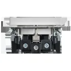 BRITE Розетка 1-местная с заземлением с защитными шторками 16А безвинтовое крепление РС24-1-0-БрАБ арктический белый IEK