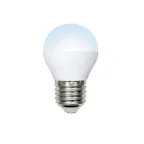 Лампа светодиодная LED-G45-11W/NW/E27/FR/NR Форма шар, матовая. Серия Norma. Белый свет (4000K). Картон. ТМ Volpe