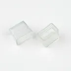 Изолирующий зажим UCW-N03 CLEAR 025 POLYBAG (заглушка) для светодиодных лент ULS-N03 NEON 12В, 8x16мм. Цвет прозрачный, 25 штук в пакете. TM Uniel