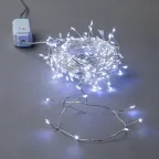 Гирлянда светодиодная Роса 5м 125 светодиодов Белый свет Провод прозрачный ТМ Uniel ULD-S0500-125/DTA WHITE IP20 DEWDROP