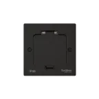 MultiDesk Лючок с розеткой 2К+З, 16А/250В, IP44 с монтажной коробкой для стены, фальшпола, стола Чёрный матовый, тип MDK21