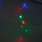 Бахрома светодиодная со статическим свечением 6м Соединяемая 80 светодиодов Разноцветный свет Провод прозрачный ТМ Uniel ULD-B6006-080/STK MULTI IP44