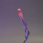 Бахрома светодиодная со статическим свечением 6м Соединяемая 80 светодиодов Разноцветный свет Провод прозрачный ТМ Uniel ULD-B6006-080/STK MULTI IP44