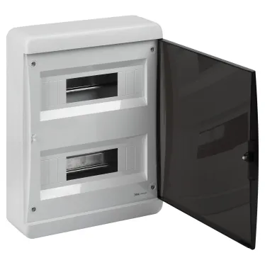 Корпус пластиковый навесной ЩРН-П-24 IP41прозрачная крышка белый COMFORT
