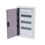 Щит распределительный встраиваемый с пласт. черной прозрач. дверцей на 36 модулей, OptiBox Pro 36-VKR-IP40