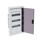 Щит распределительный встраиваемый с пласт. черной прозрач. дверцей на 36 модулей, OptiBox Pro 36-VKR-IP40