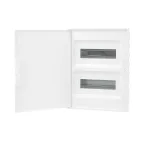 Щиток 24 мод встраиваемый FRAME, белый, с белой дверцей, с 4 шинами PEN (2шт на 8 отв. и 2шт на 6 отв.)