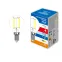 Лампа светодиодная. LED-G45-4W/4000K/E14/CL/SLF Форма шар, прозрачная. (4000K).