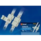 Клемма соединительнаяUTC-L-2/A20-NNN WHITE 020 POLYBAG для светодиодных лент 2835(3528), 2 контакта. IP20. Белый. 20штук в пакете. TM Uniel