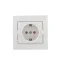 DERIY Розетка с защитой от детей ПБТ белый