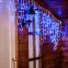 Бахрома светодиодная со статическим свечением 3м Соединяемая 200 светодиодов Синий свет Провод белый ULD-B3010-200/SWK BLUE IP67