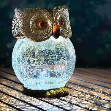Садовый светильник на солнечной батарее USL-S-813/GT160 OWL Сова 1 светодиод Белый свет 1*АА Ni-Mh аккумулятор в/к IP44