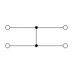 Блок распределительный с гориз. адаптером на рейку шириной 35мм, зажим push-in, 4 точки подключения 2,5 кв.мм, синий