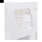 Рамка одноместная, скрытой установки, цвет белый