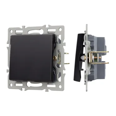 Механизм выключателя одноклавишный проходной SWT-MKP1-PL-BK 250V, 16A