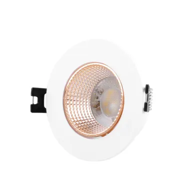 Светильник встраиваемый IP20 10 Вт GU5.3 LED бел./бронзовый пластик DENKIRS DK3061-WBR