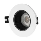 Светильник встраиваемый IP20 10 Вт GU5.3 LED бел./черн. пластик DENKIRS DK3061-WH+BK
